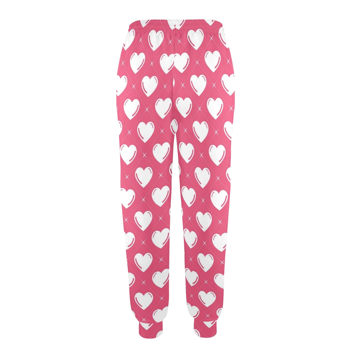 Heart Pattern Print Design HE07 Women's Casual Track Pants