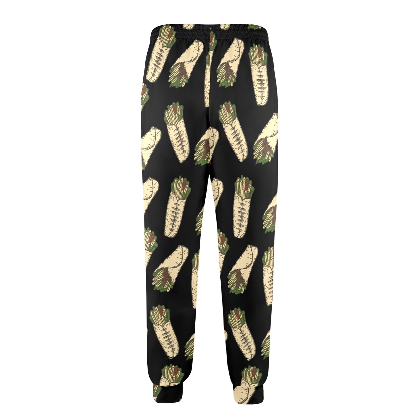 burrito Design Print Pattern JJ022 Men's Casual Track Pants