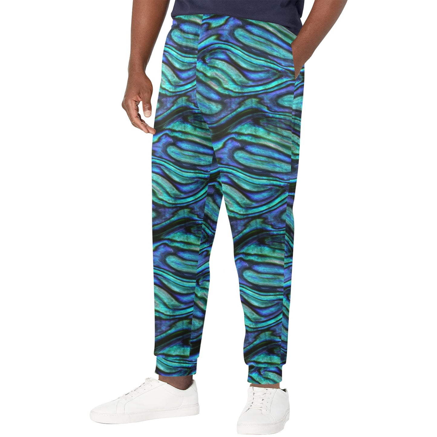 Abalone Pattern Print Design 02 Men's Casual Track Pants