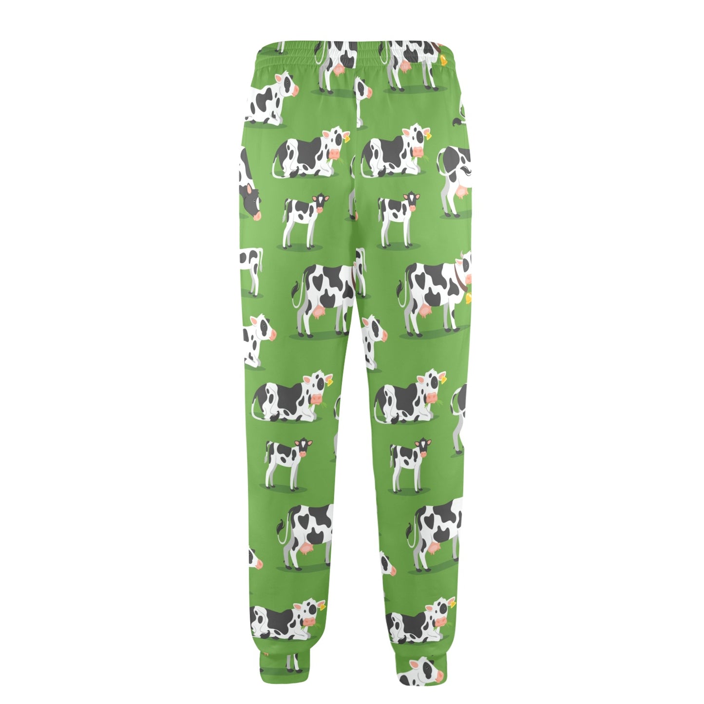 Cow Happy Print Pattern Men's Casual Track Pants