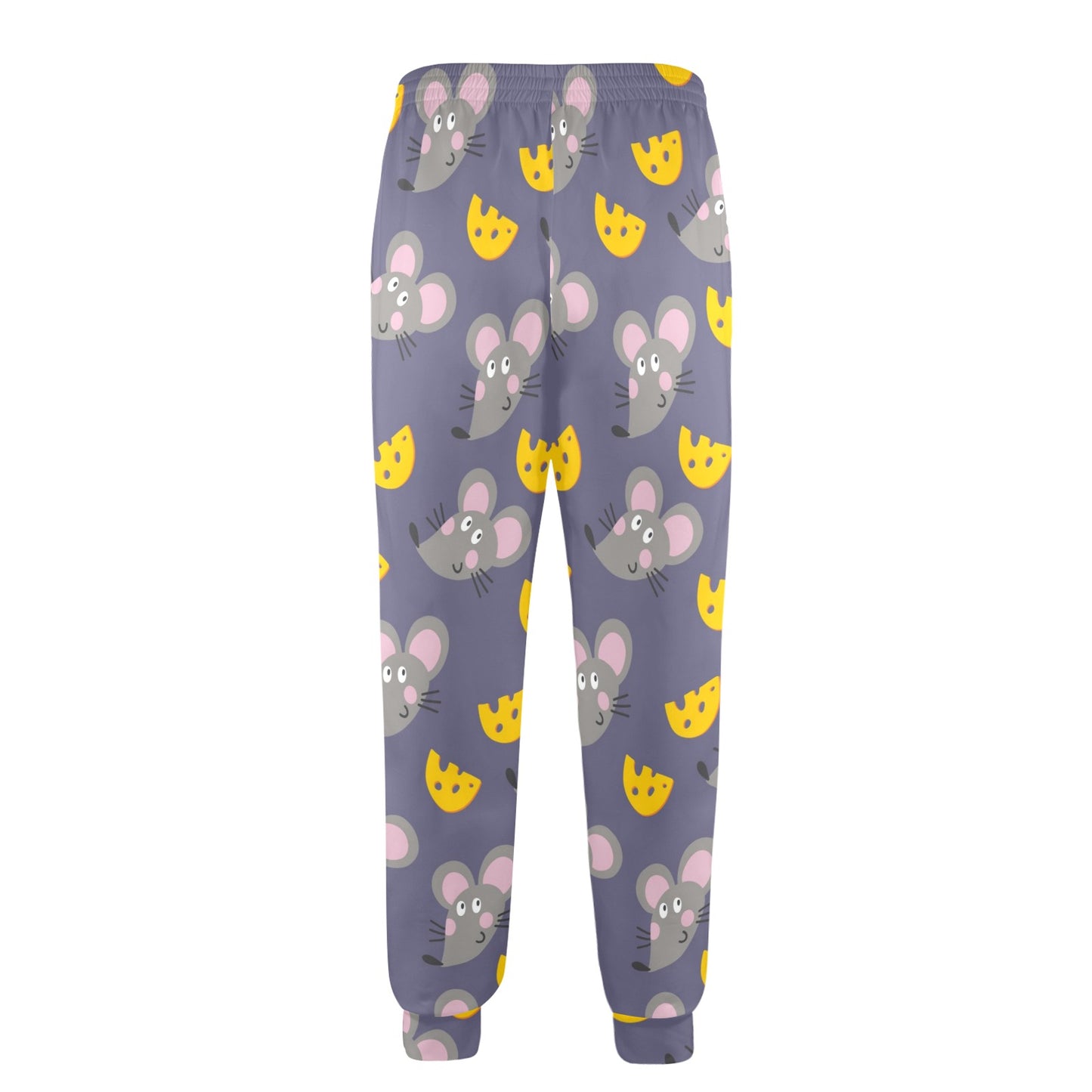 Rat With Cheese Pattern Print Design 01 Men's Casual Track Pants