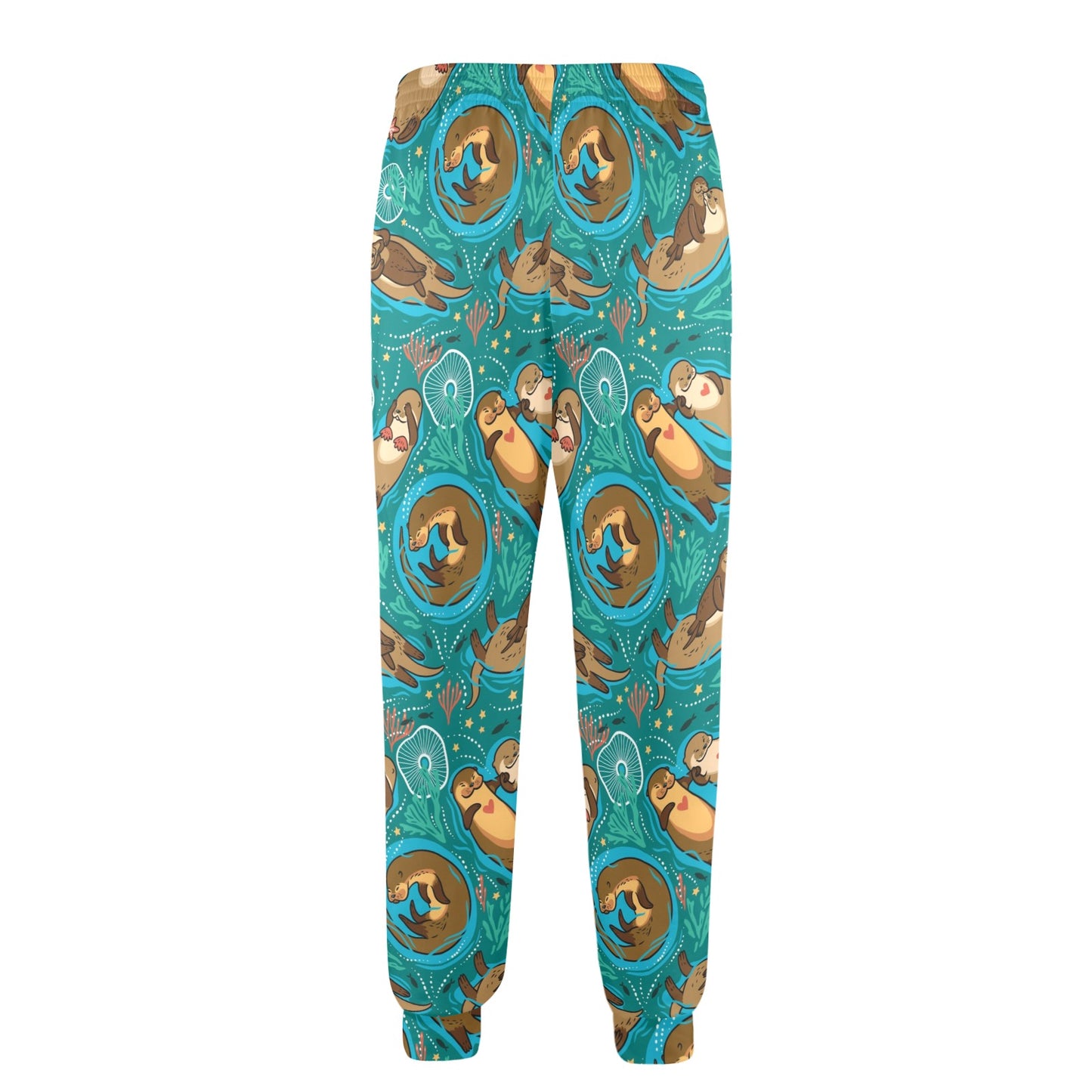 Sea Otter Pattern Print Design 01 Men's Casual Track Pants