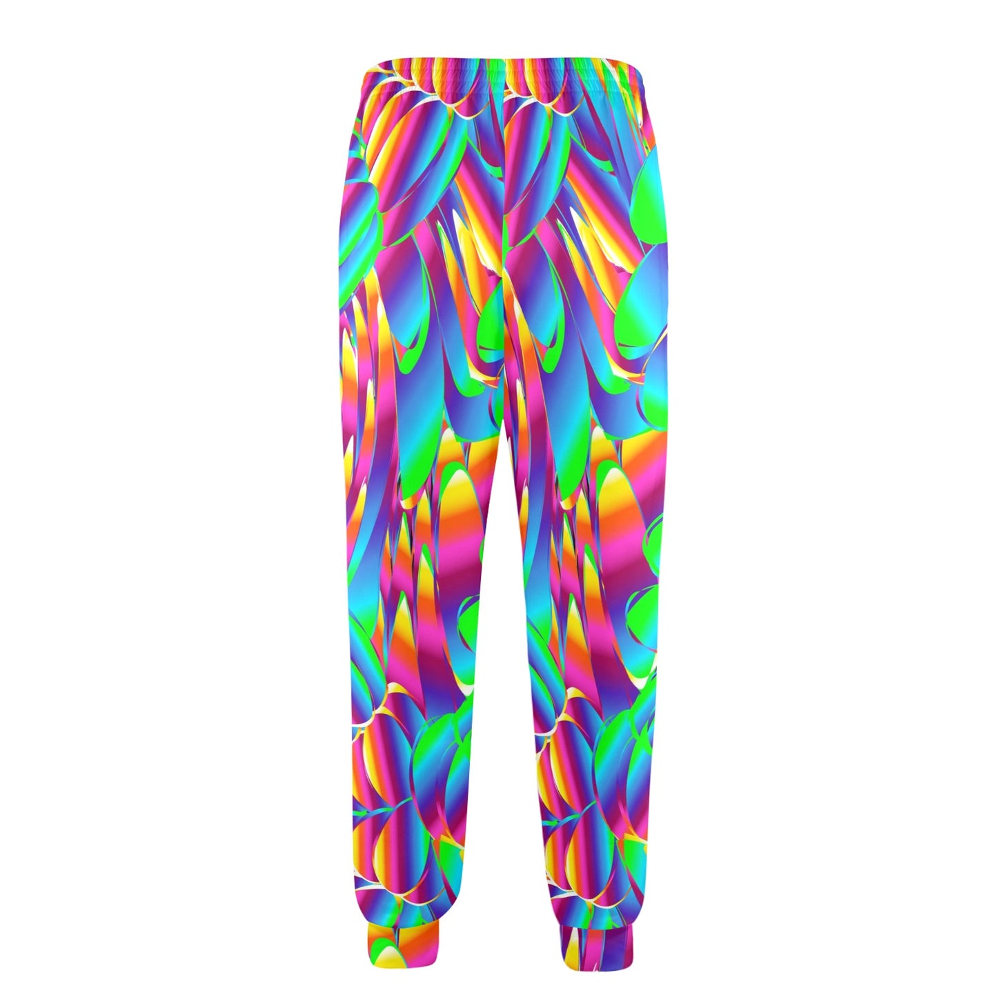 Psychedelic Trippy Pattern Men's Casual Track Pants