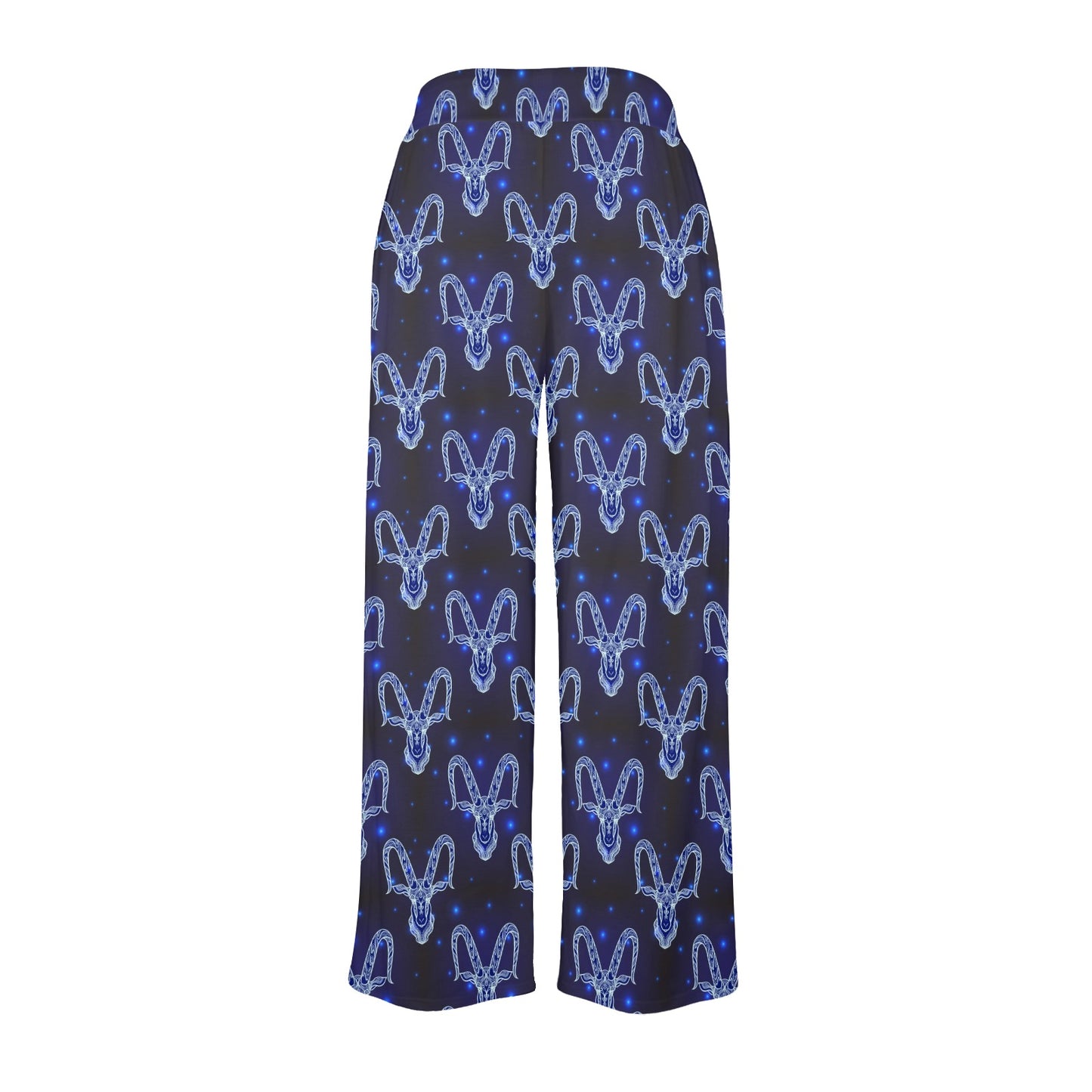 Goat Print Design LKS401 Women's Wide Leg Lounge Pants