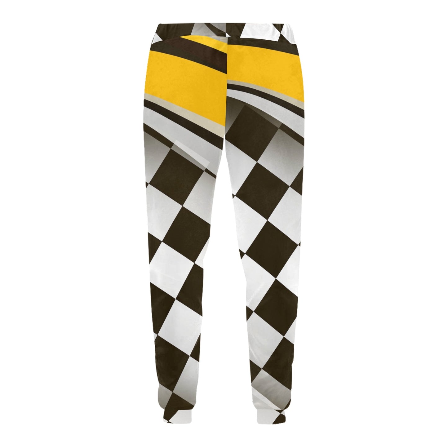 Checkered Flag Racing Style Men's Sweatpants