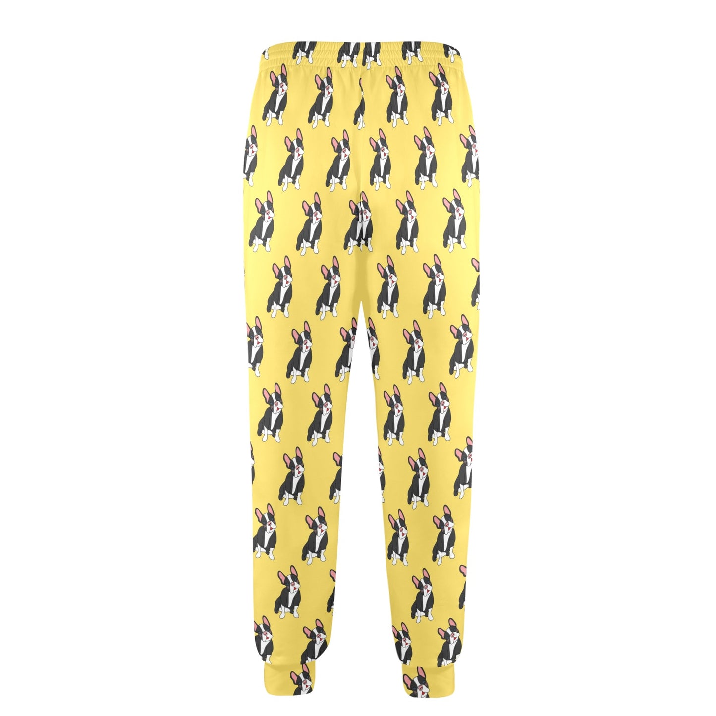 Boston Terrier Pattern Print Design 06 Men's Casual Track Pants