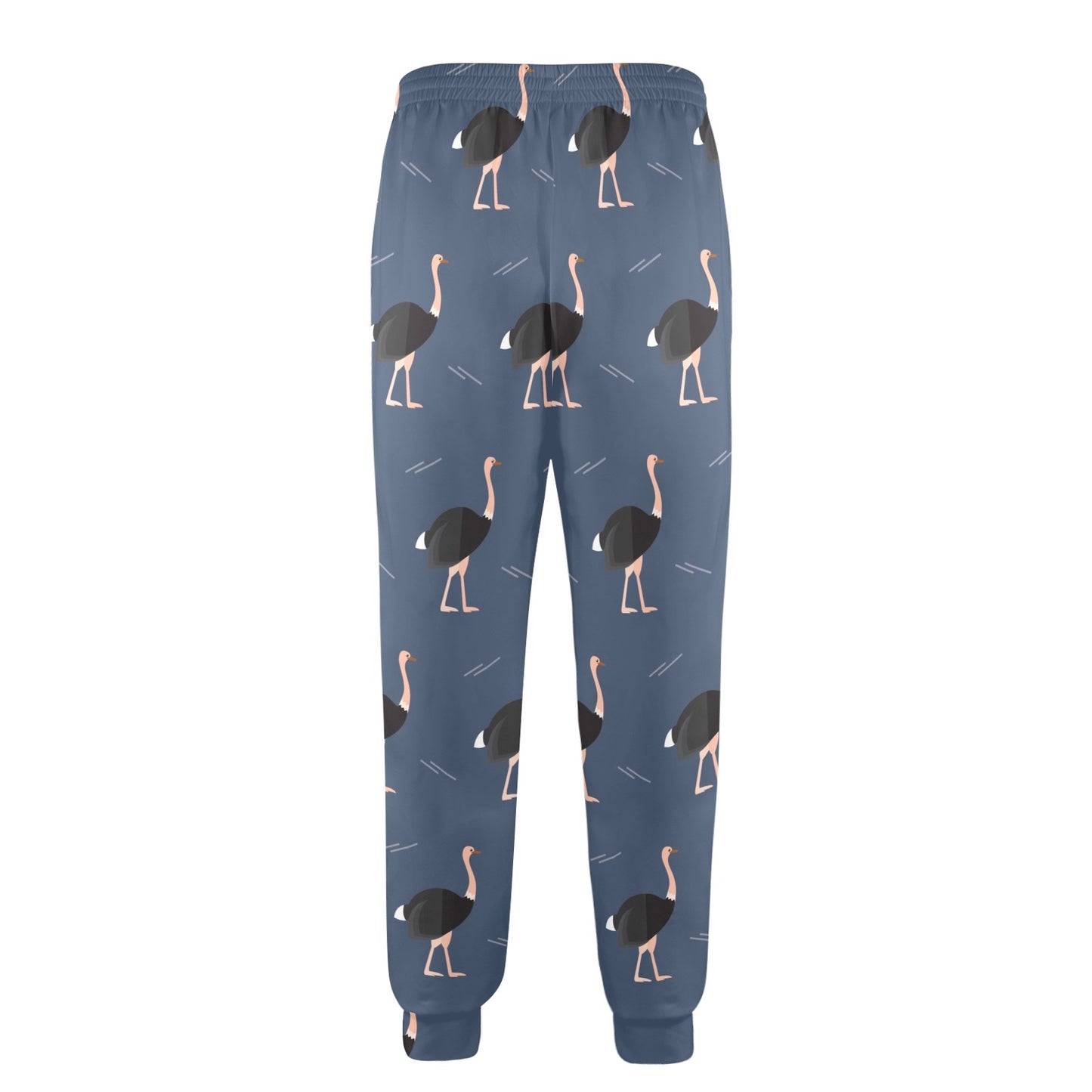 Ostrich Pattern Print Design 04 Men's Casual Track Pants