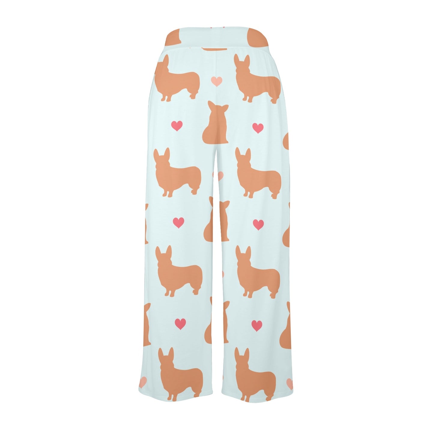 Pembroke Welsh Corgis Pattern Print Design A01 Women's Wide Leg Lounge Pants