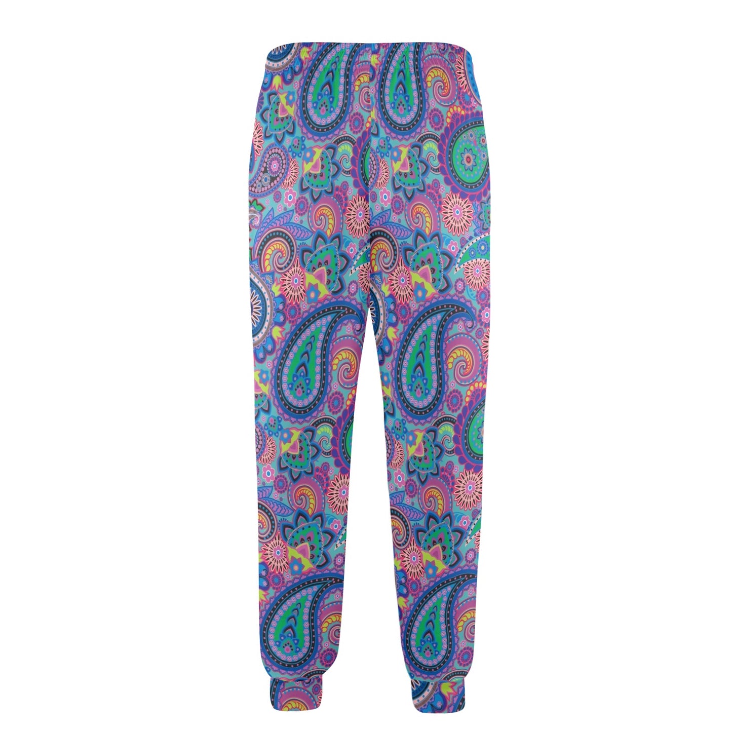 Paisley Colorful Pattern Print Design A02 Men's Casual Track Pants
