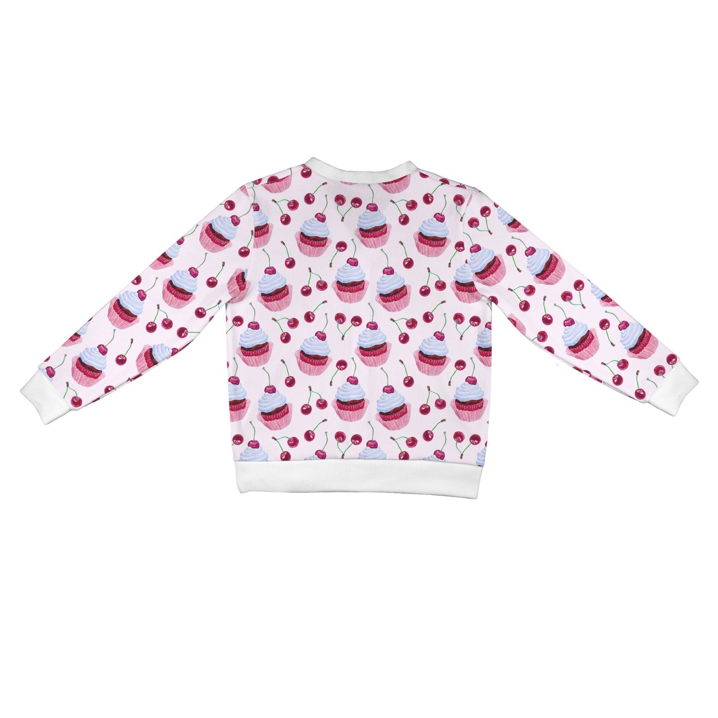 Cherry Cupcake Pink Pattern Women's Cardigan