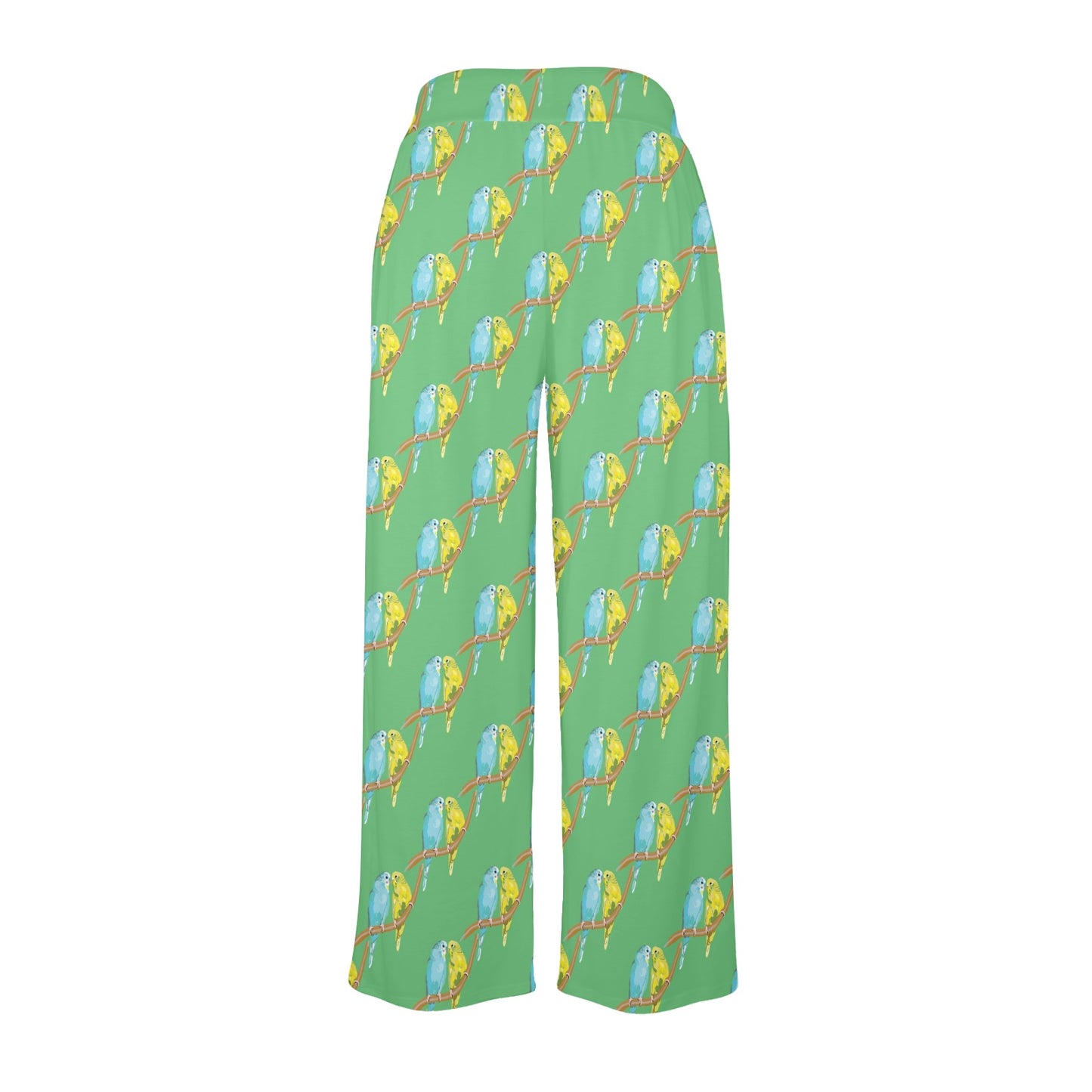 Budgerigar Pattern Print Design 01 Women's Wide Leg Lounge Pants