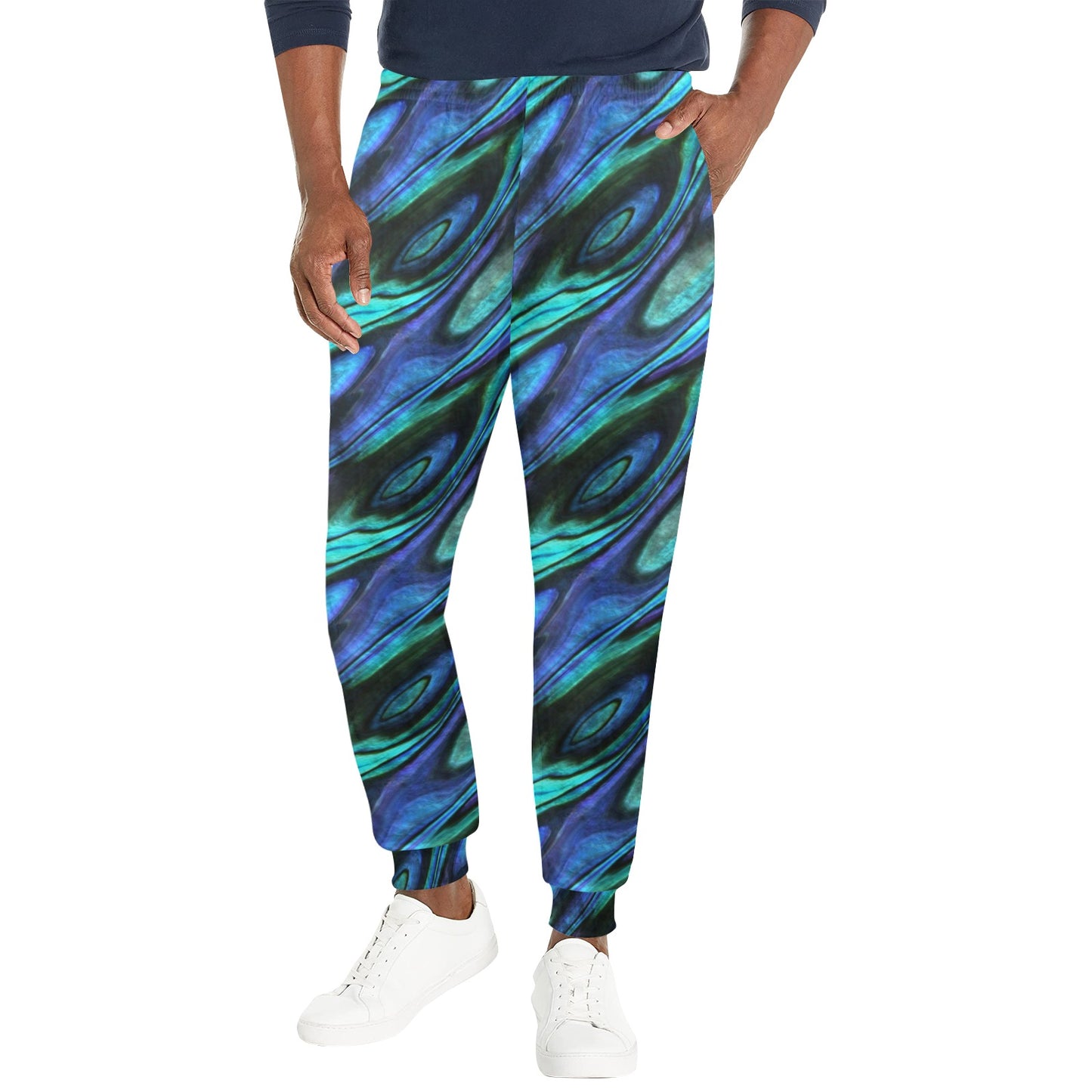 Abalone Pattern Print Design 03 Men's Casual Track Pants