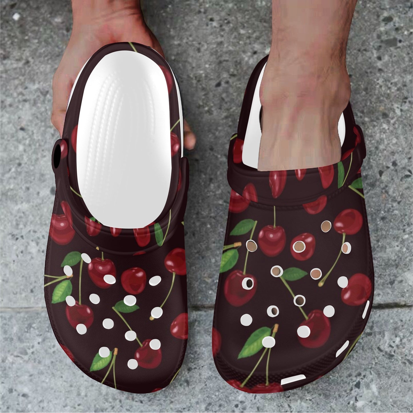 Cherry Fresh Pattern Unisex Clogs Shoes