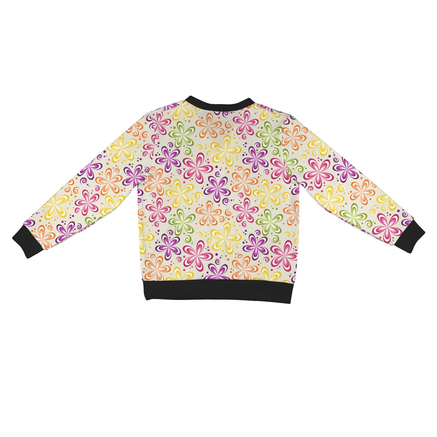 Flower Power Colorful Design Print Women's Cardigan