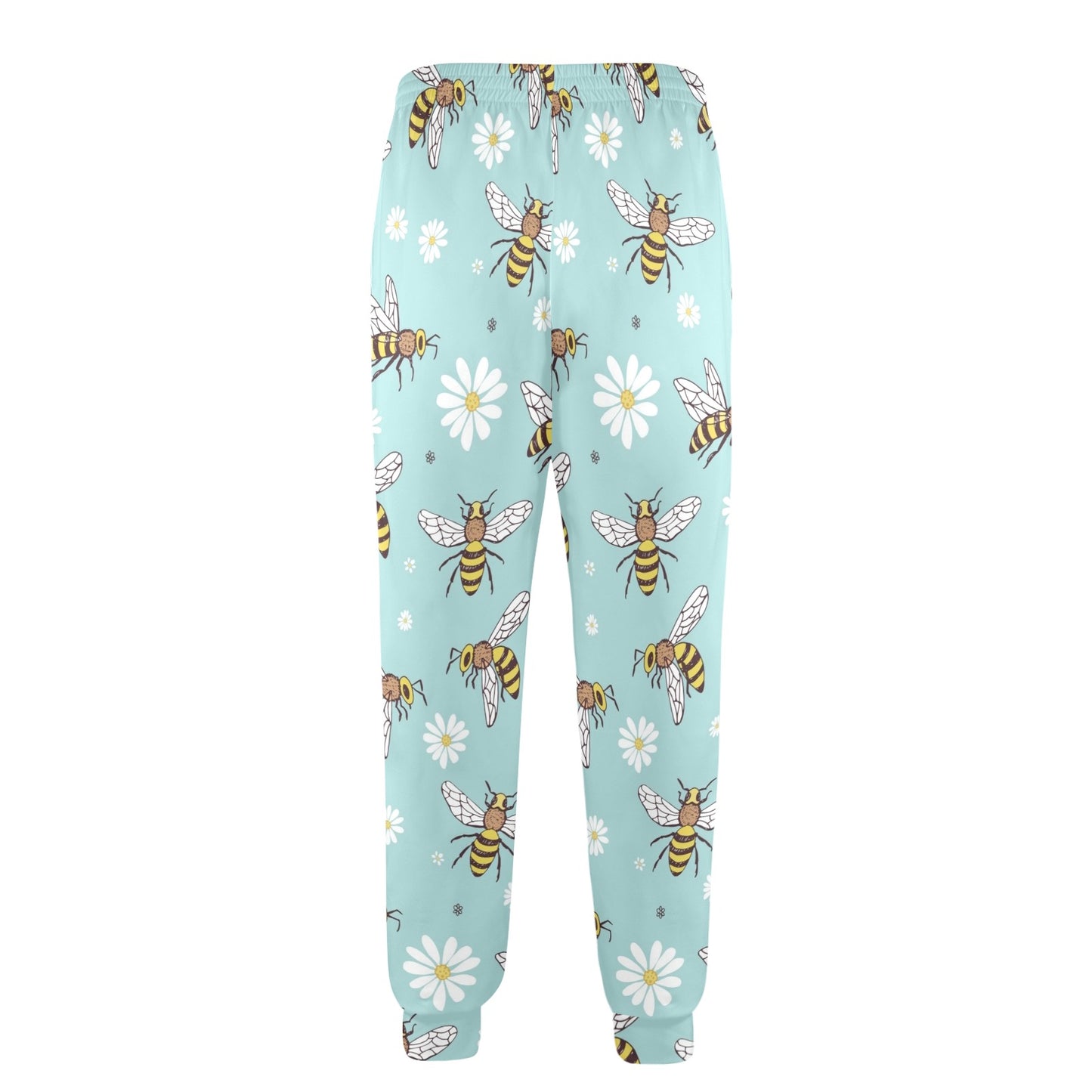 Bee Pattern Print Design BEE010 Men's Casual Track Pants