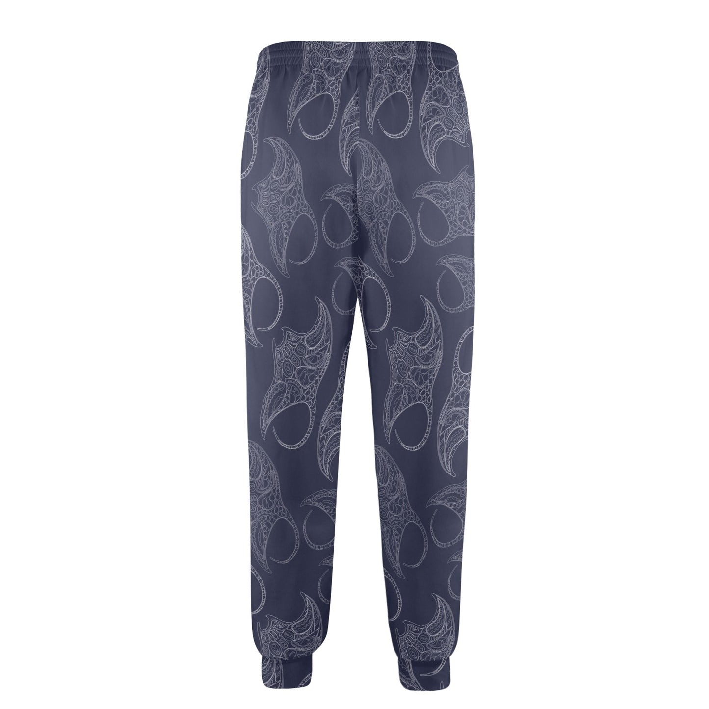 Manta Ray Pattern Print Design 01 Men's Casual Track Pants