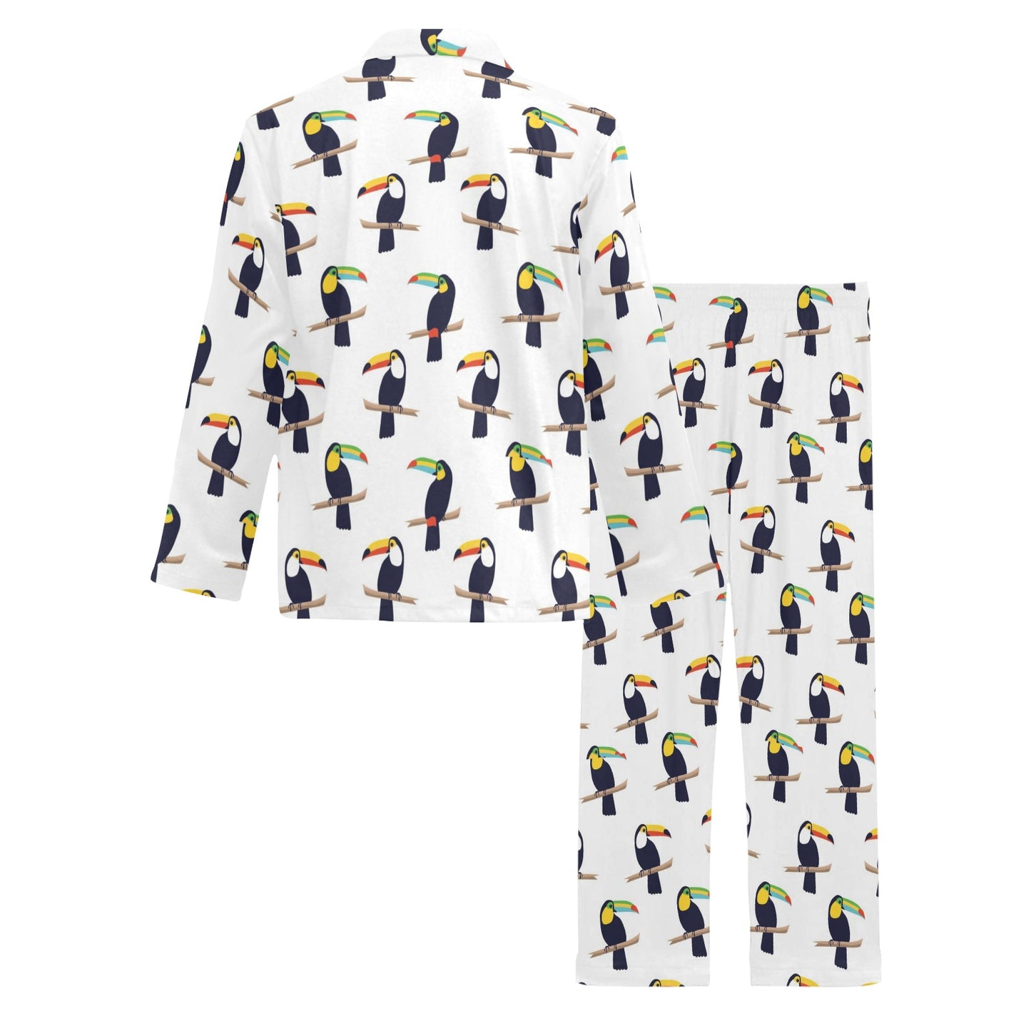 Toucan Print Design LKS305 Men's Long Pajama Set