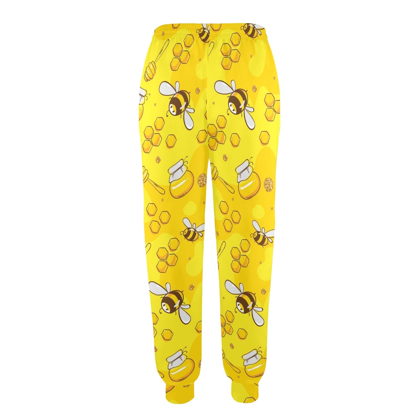 Bee Pattern Print Design BEE01 Women's Casual Track Pants