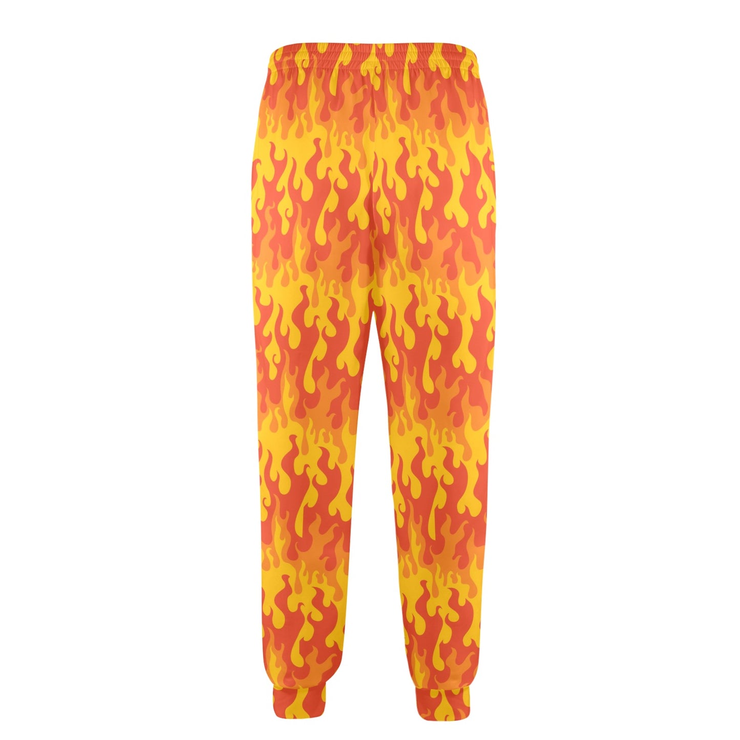 flame Design Print Pattern JJ0175 Men's Casual Track Pants