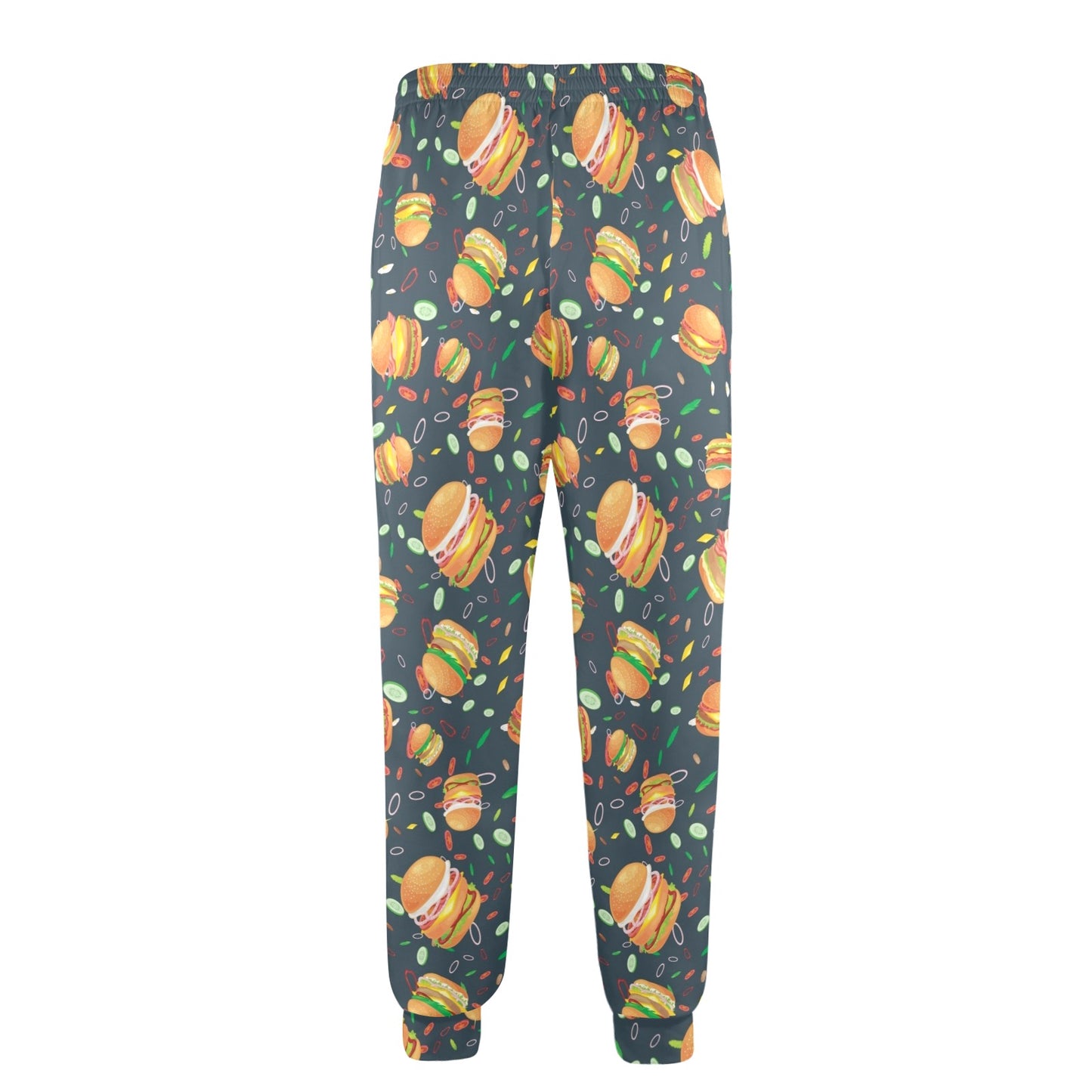 hamburger Design Print Pattern JJ0314 Men's Casual Track Pants