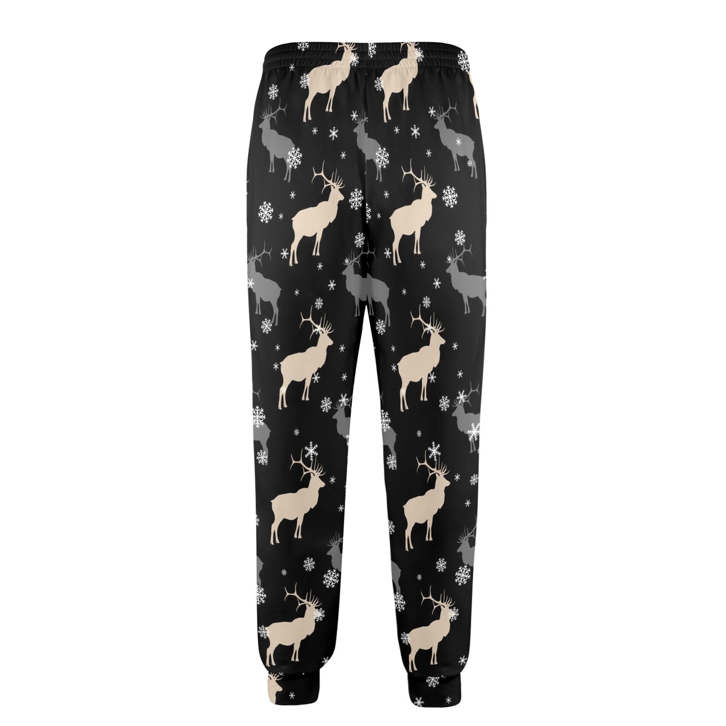 elk Design Print Pattern JJ0197 Men's Casual Track Pants