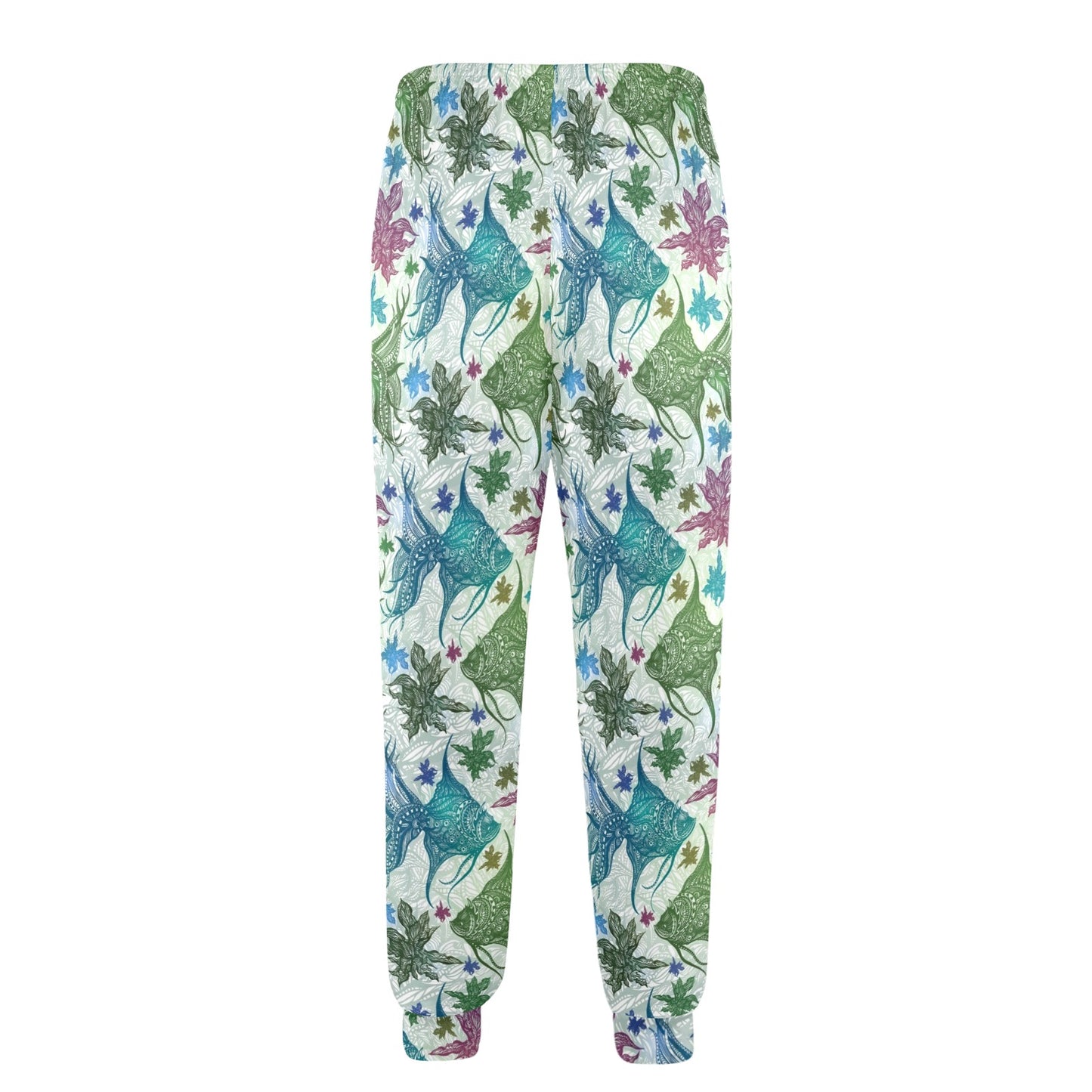 Angelfish Tribal Pattern Print Design 01 Men's Casual Track Pants