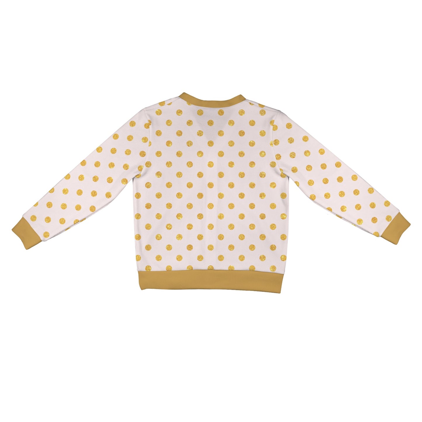 Polka Dot Gold Pink Pattern Print Design 01 Women's Cardigan