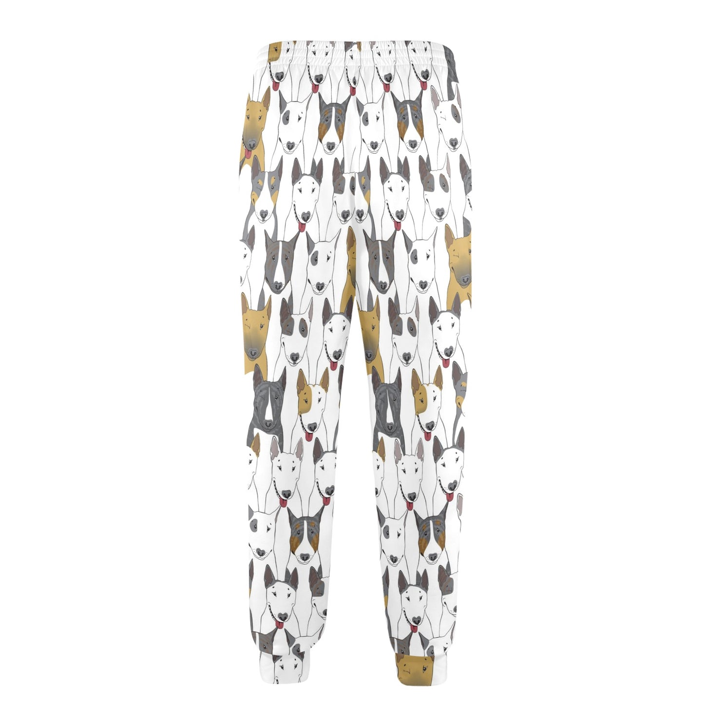 Bull Terriers Pattern Print Design 03 Men's Casual Track Pants