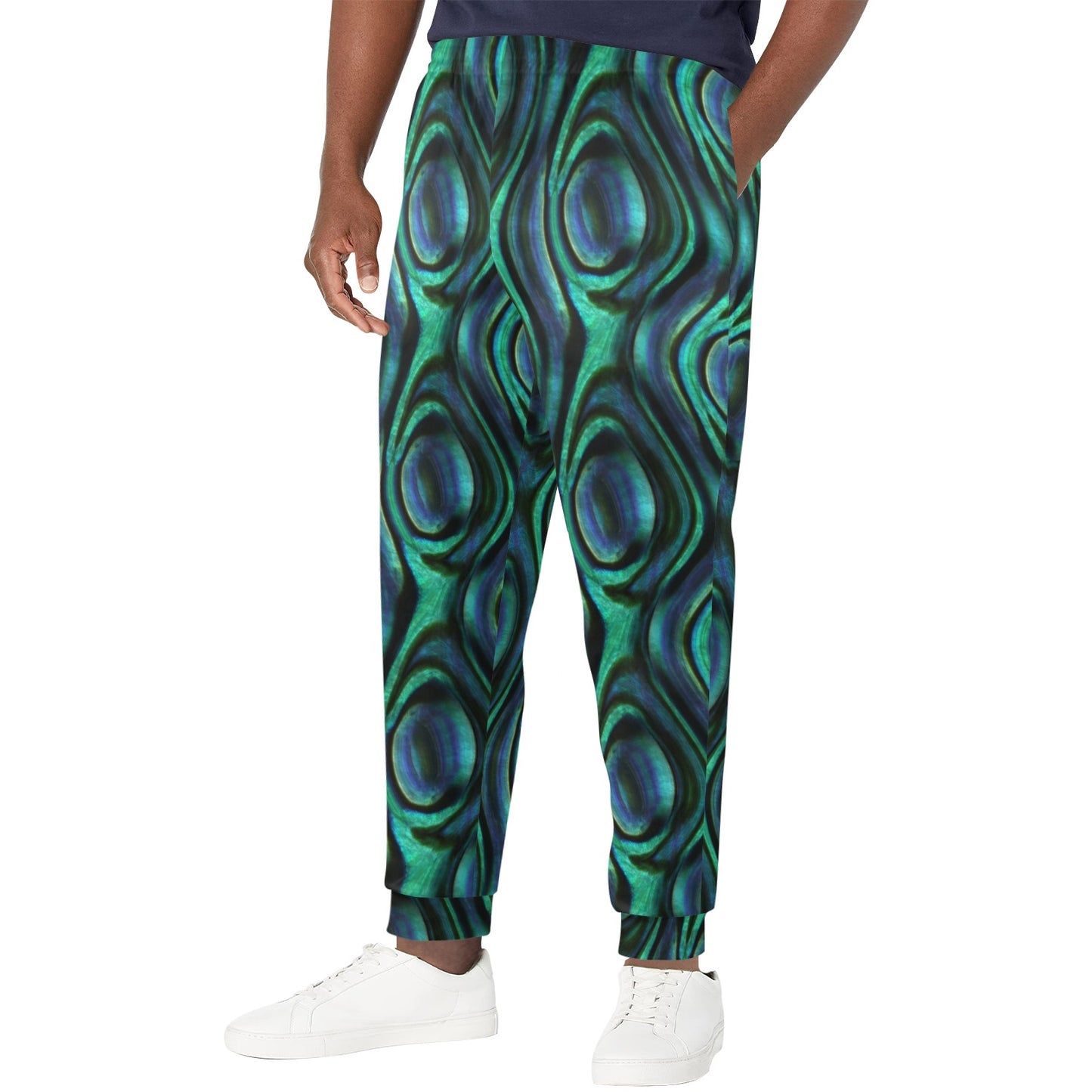 Abalone Pattern Print Design 01 Men's Casual Track Pants