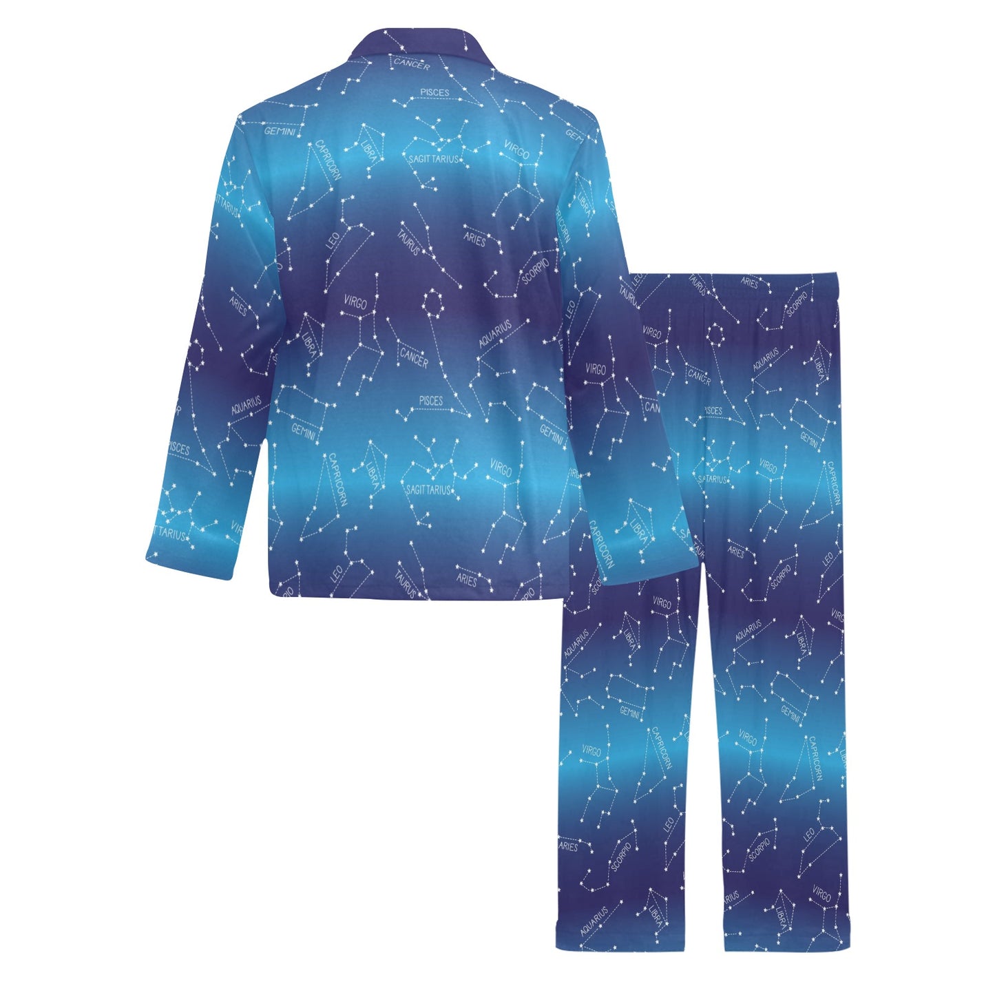 Virgo Print Design LKS302 Men's Long Pajama Set