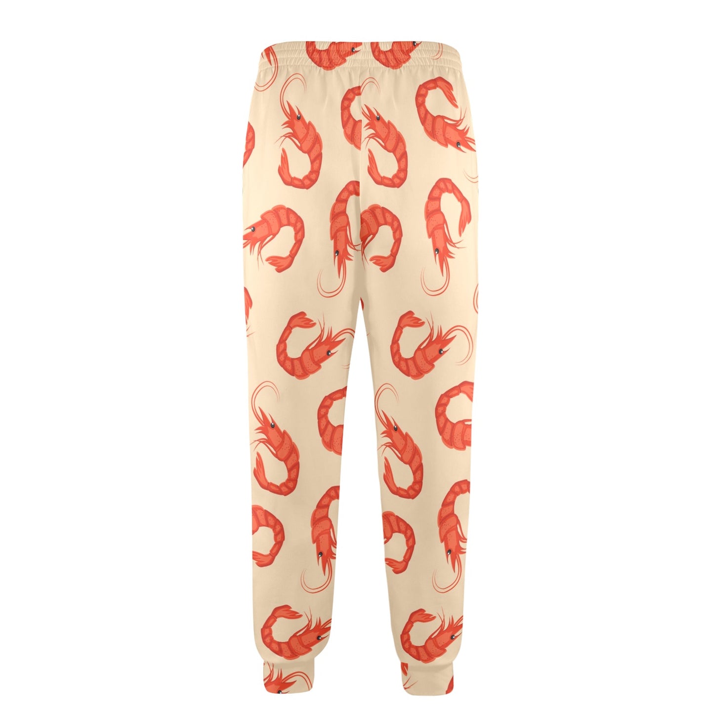 Prawn Pattern Print Design 02 Men's Casual Track Pants