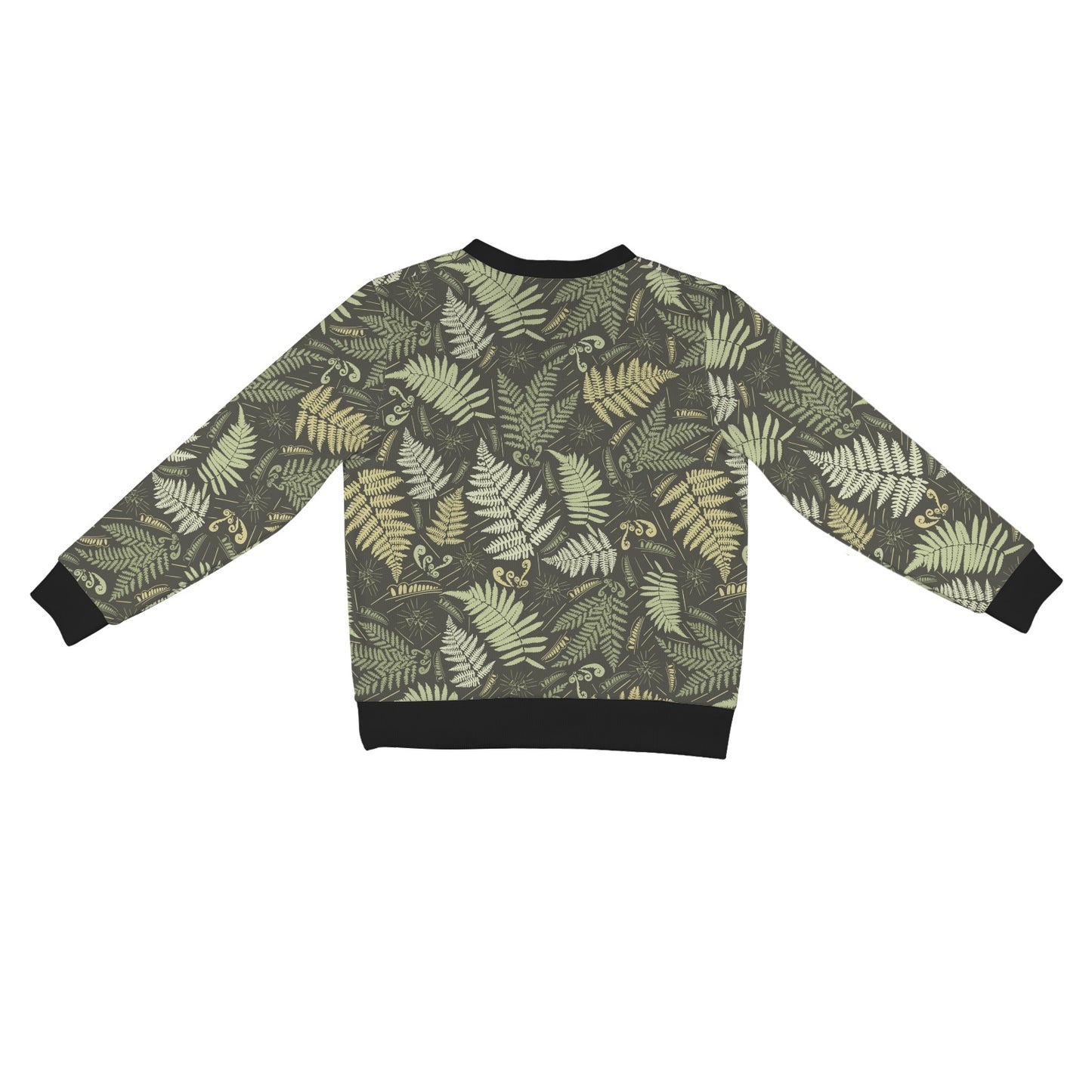 Fern Leave Green Print Pattern Women's Cardigan