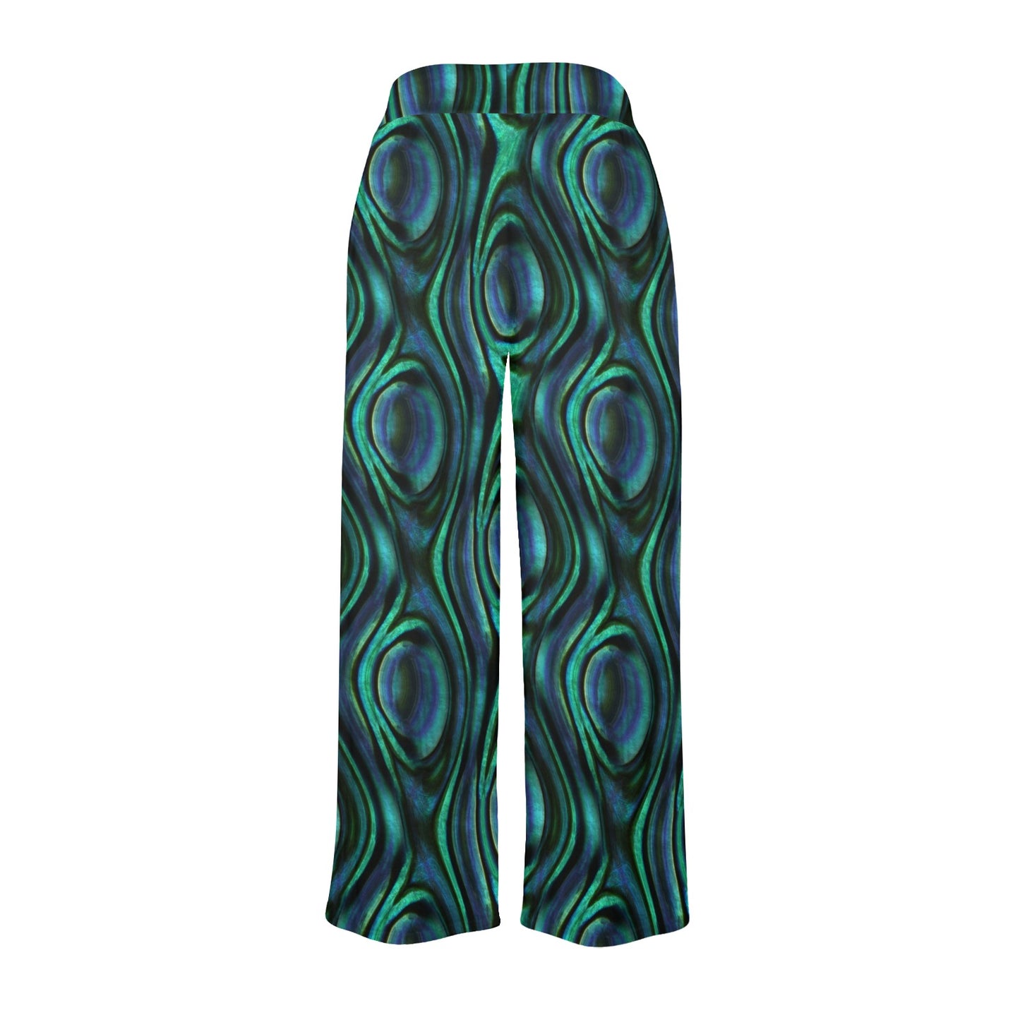 Abalone Pattern Print Design 01 Women's Wide Leg Lounge Pants