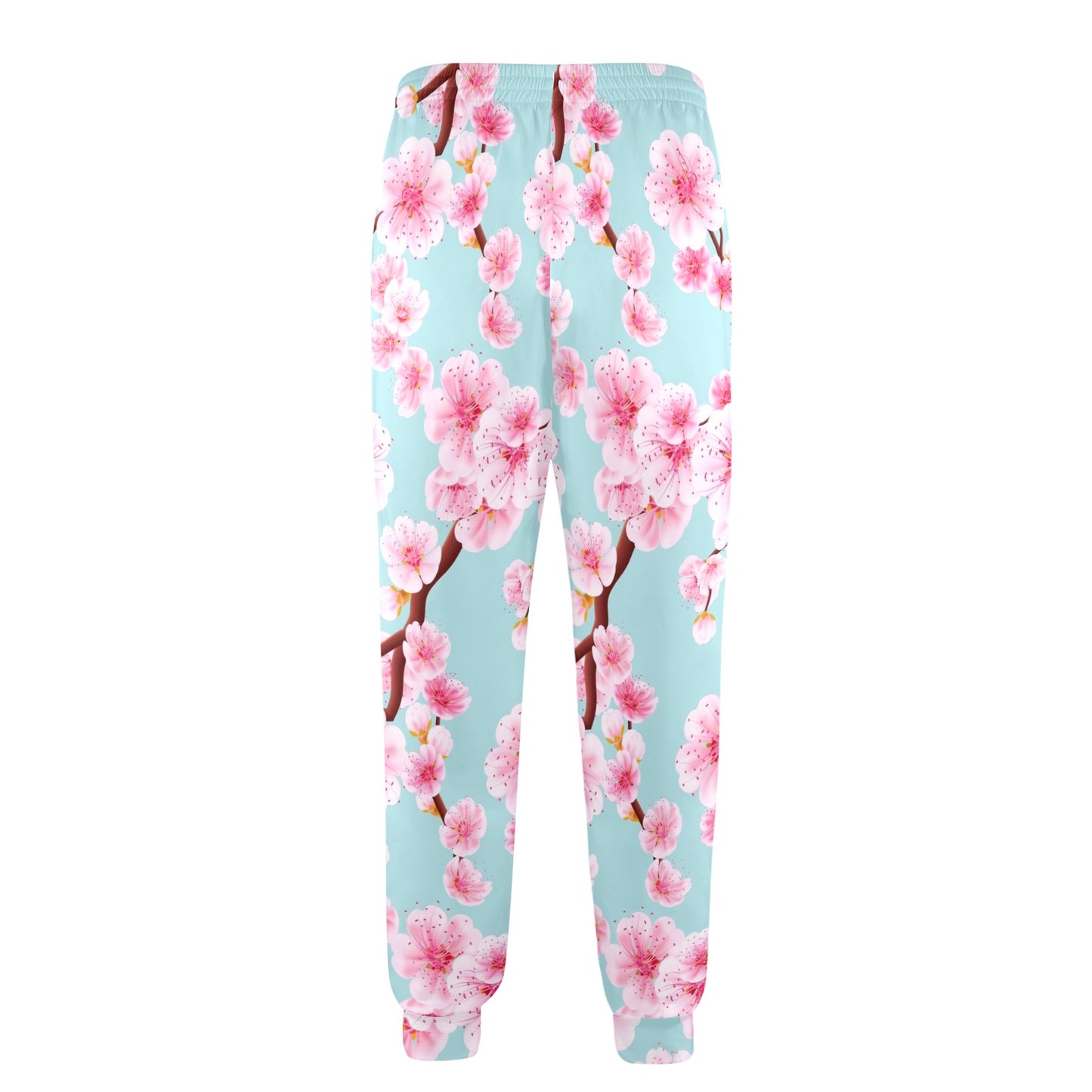 Cherry Blossom Pattern Print Design CB04 Men's Casual Track Pants