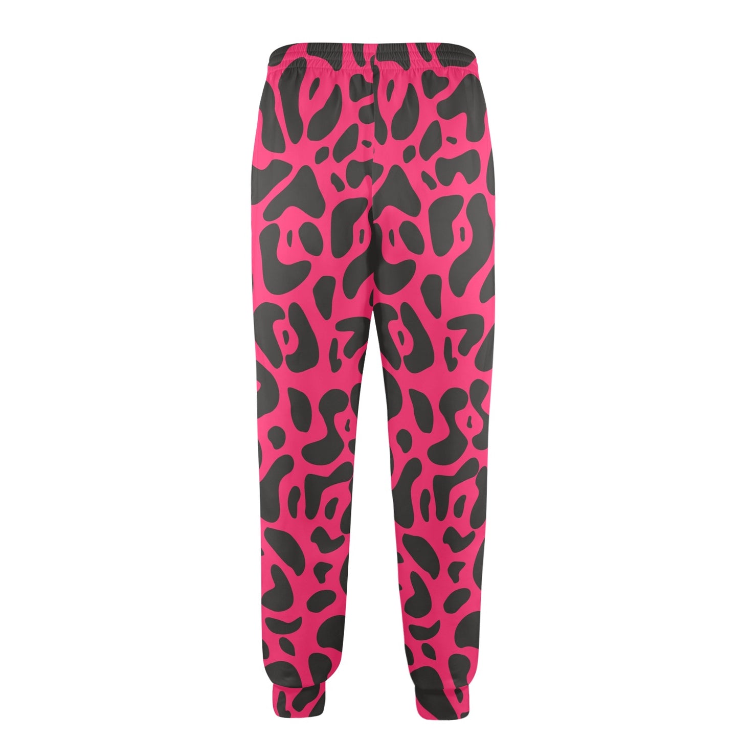 Cheetah Pink Print Pattern Men's Casual Track Pants