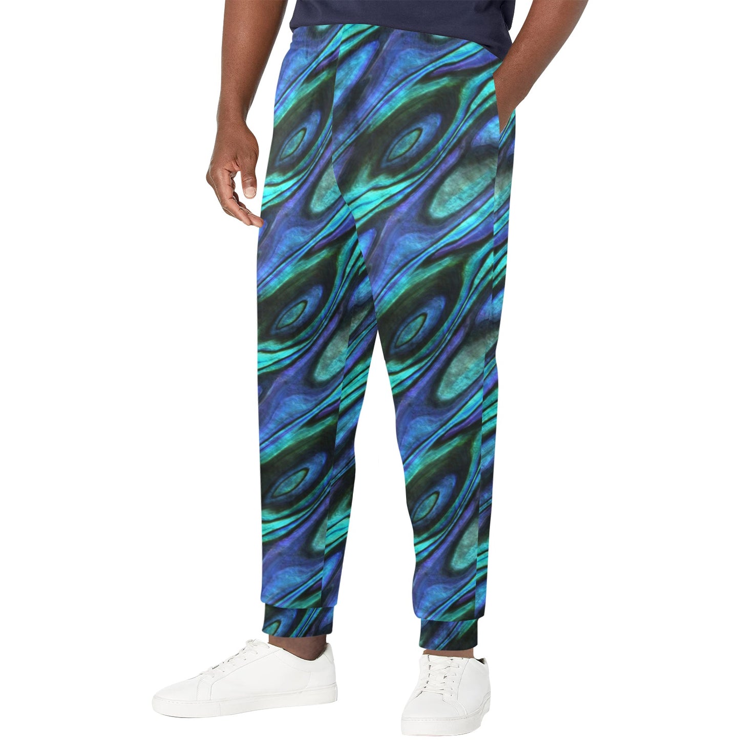 Abalone Pattern Print Design 03 Men's Casual Track Pants