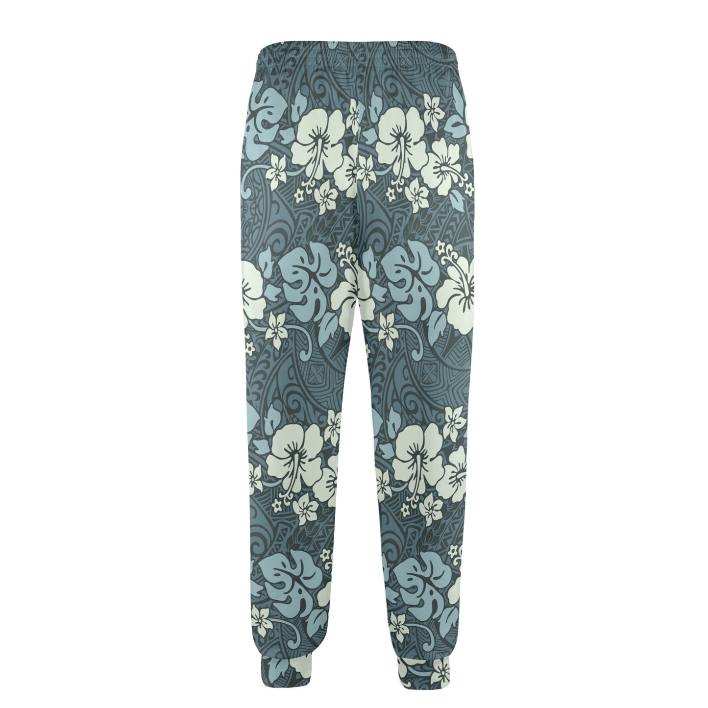 Flower Hawaiian Hibiscus Style Print Pattern Men's Casual Track Pants