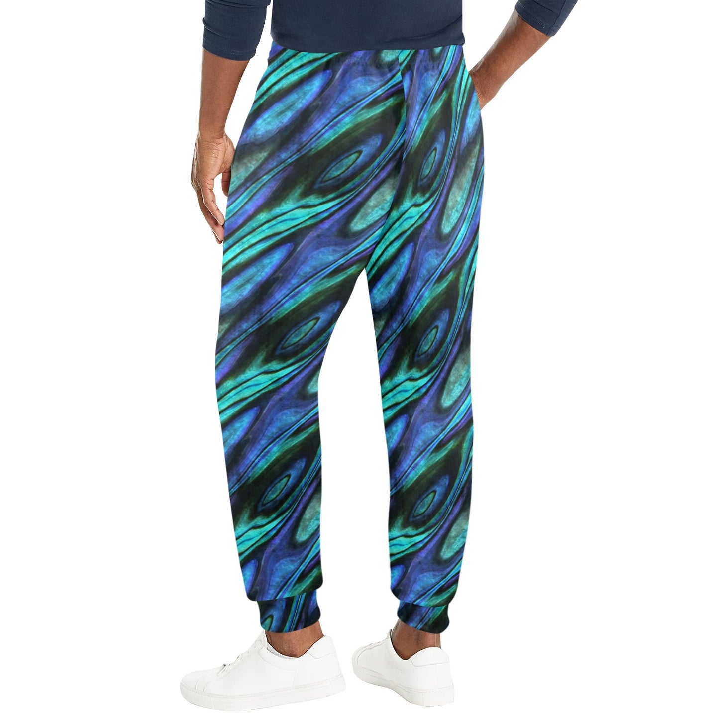 Abalone Pattern Print Design 03 Men's Casual Track Pants