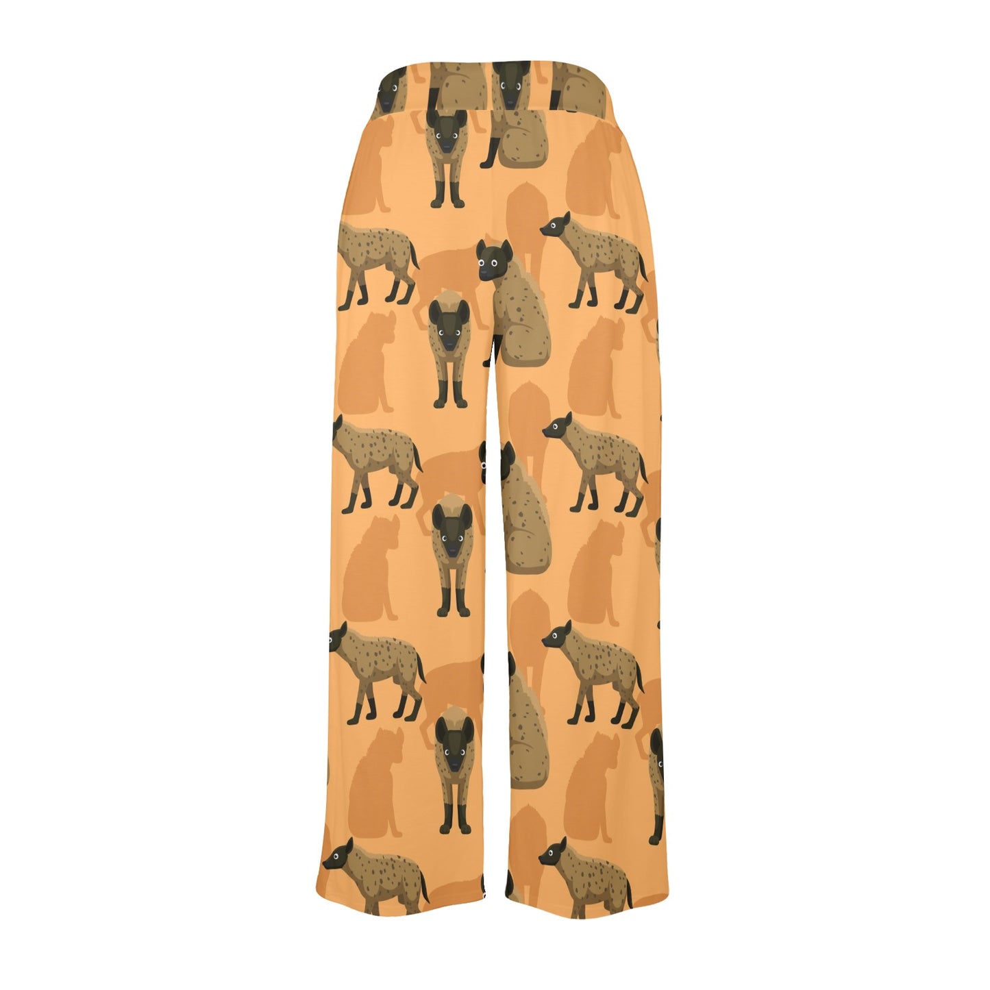 Hyena Pattern Print Design 01 Women's Wide Leg Lounge Pants