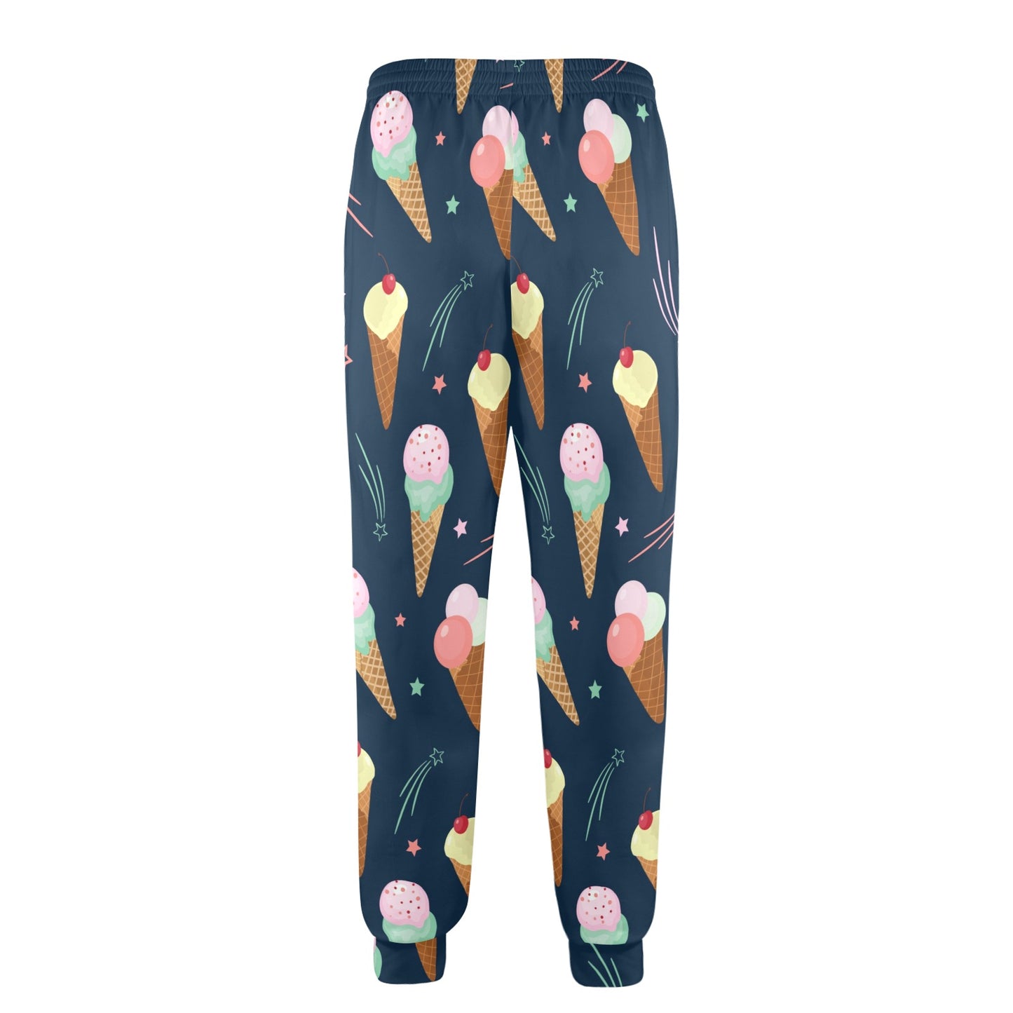 Ice Cream Pattern Print Design 04 Men's Casual Track Pants