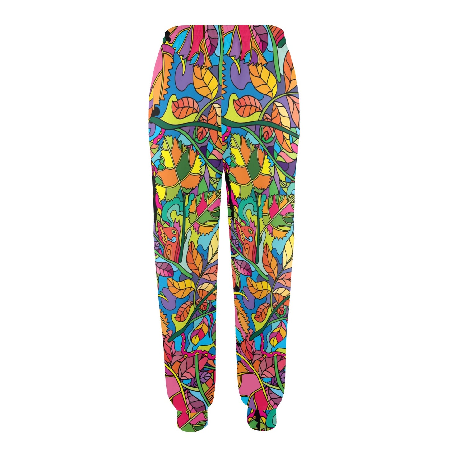 Psychedelic Trippy Flower Print Women's Casual Track Pants