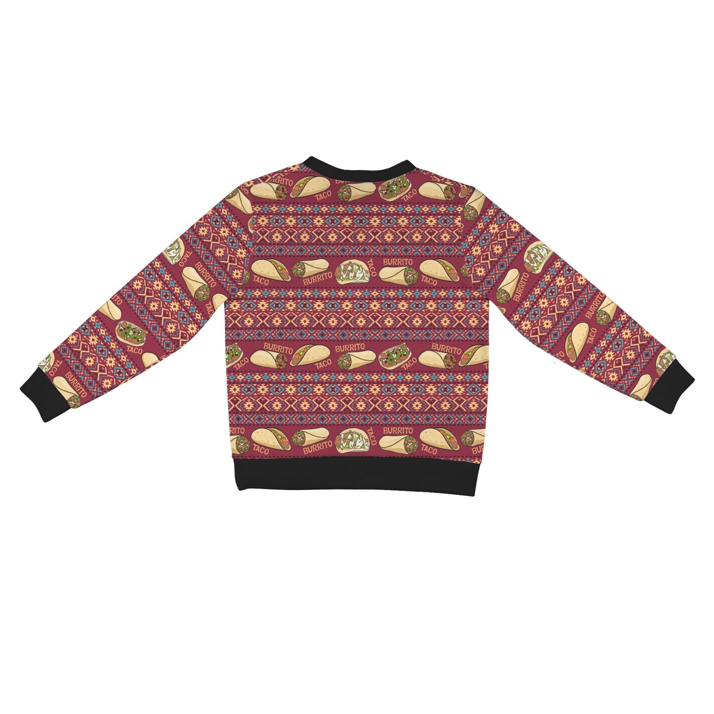 burrito taco Design Print Pattern JJ021 Women's Cardigan