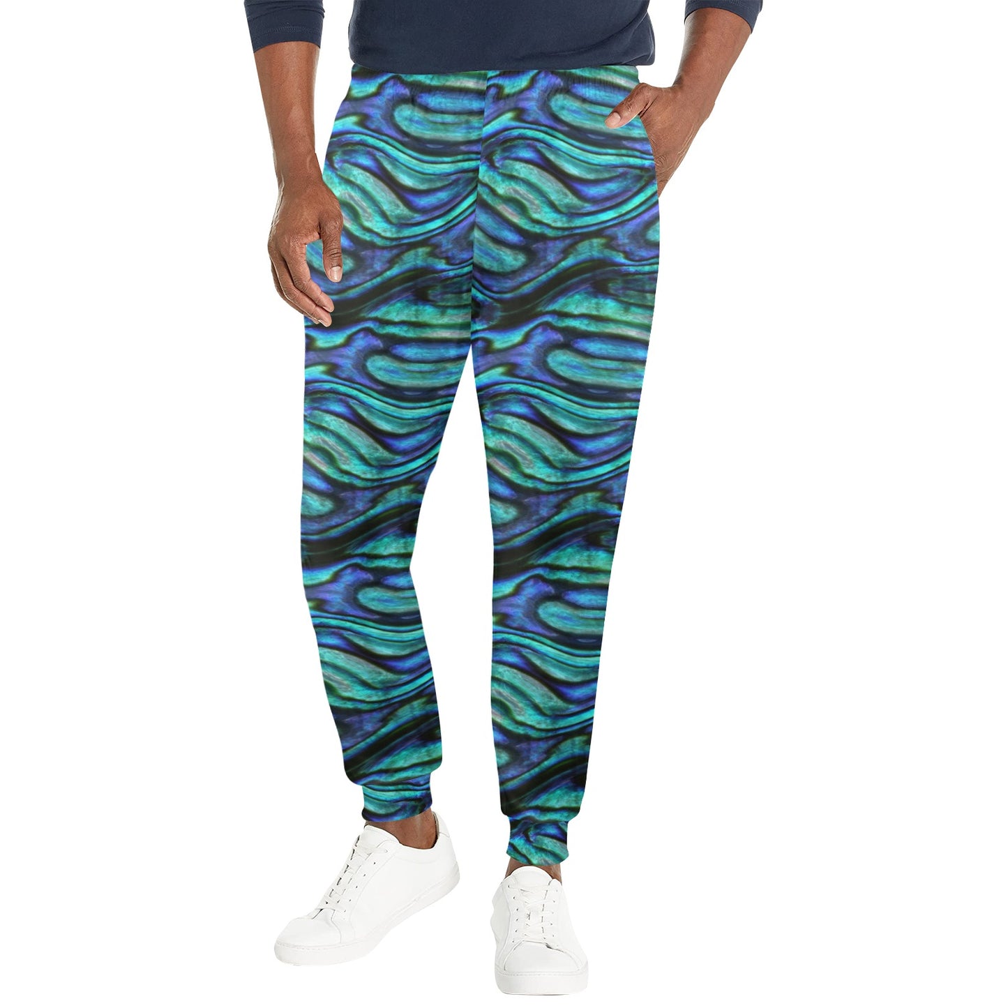 Abalone Pattern Print Design 02 Men's Casual Track Pants