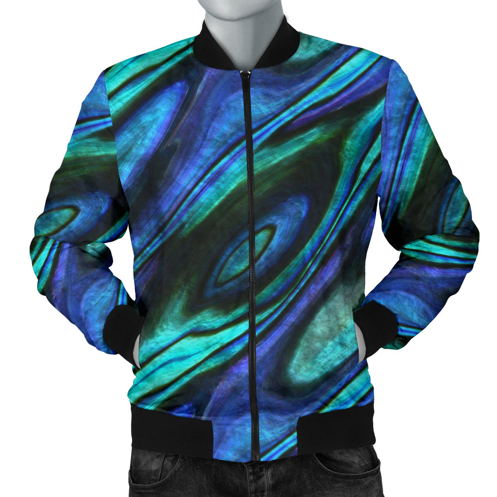 Abalone Pattern Print Design 03 Men Bomber Jacket