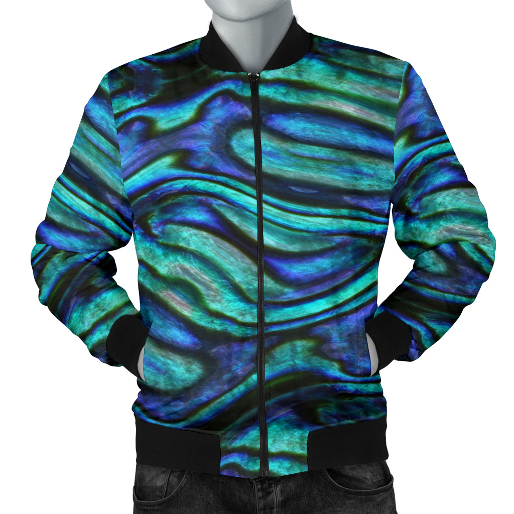 Abalone Pattern Print Design 02 Men Bomber Jacket