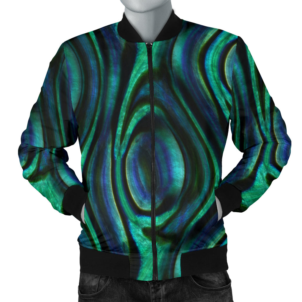 Abalone Pattern Print Design 01 Men Bomber Jacket