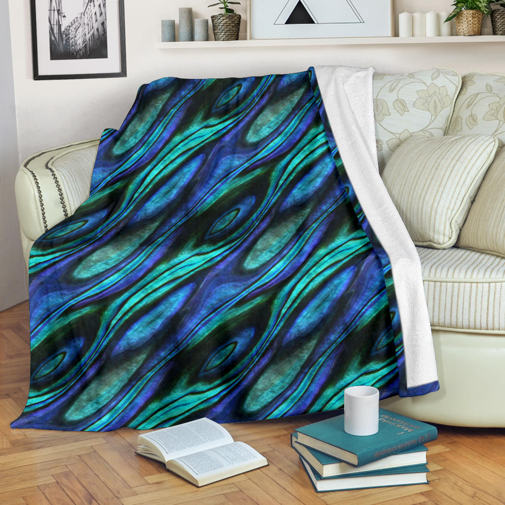 Abalone Pattern Print Design 03 Premium Blanket
