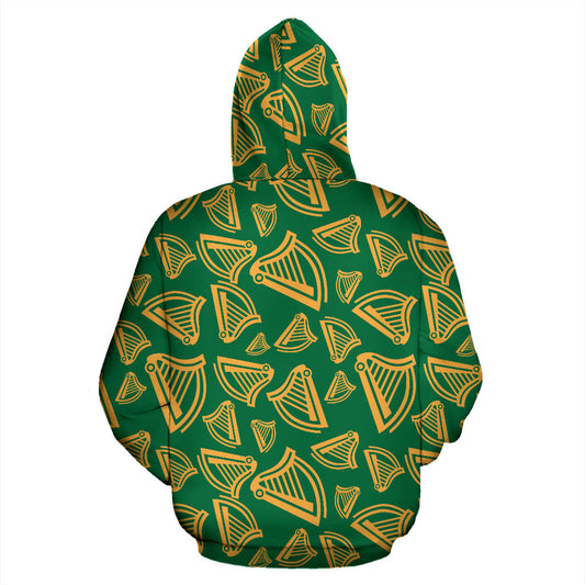 Harp Pattern Print Design 03 Pullover Hoodie