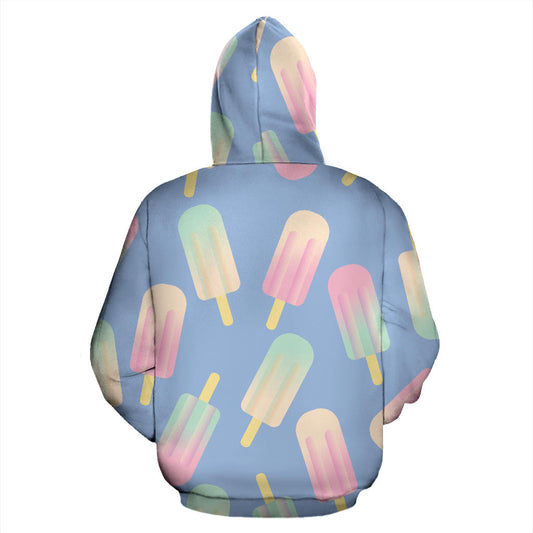 Ice Cream Pattern Print Design 05 Pullover Hoodie