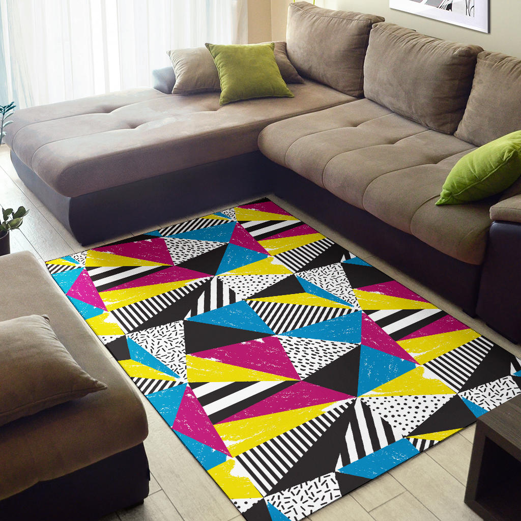 80s Pattern Print Design 2 Area Rug